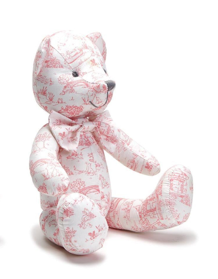 Animal Toile Pattern Stuffed Teddy Bear