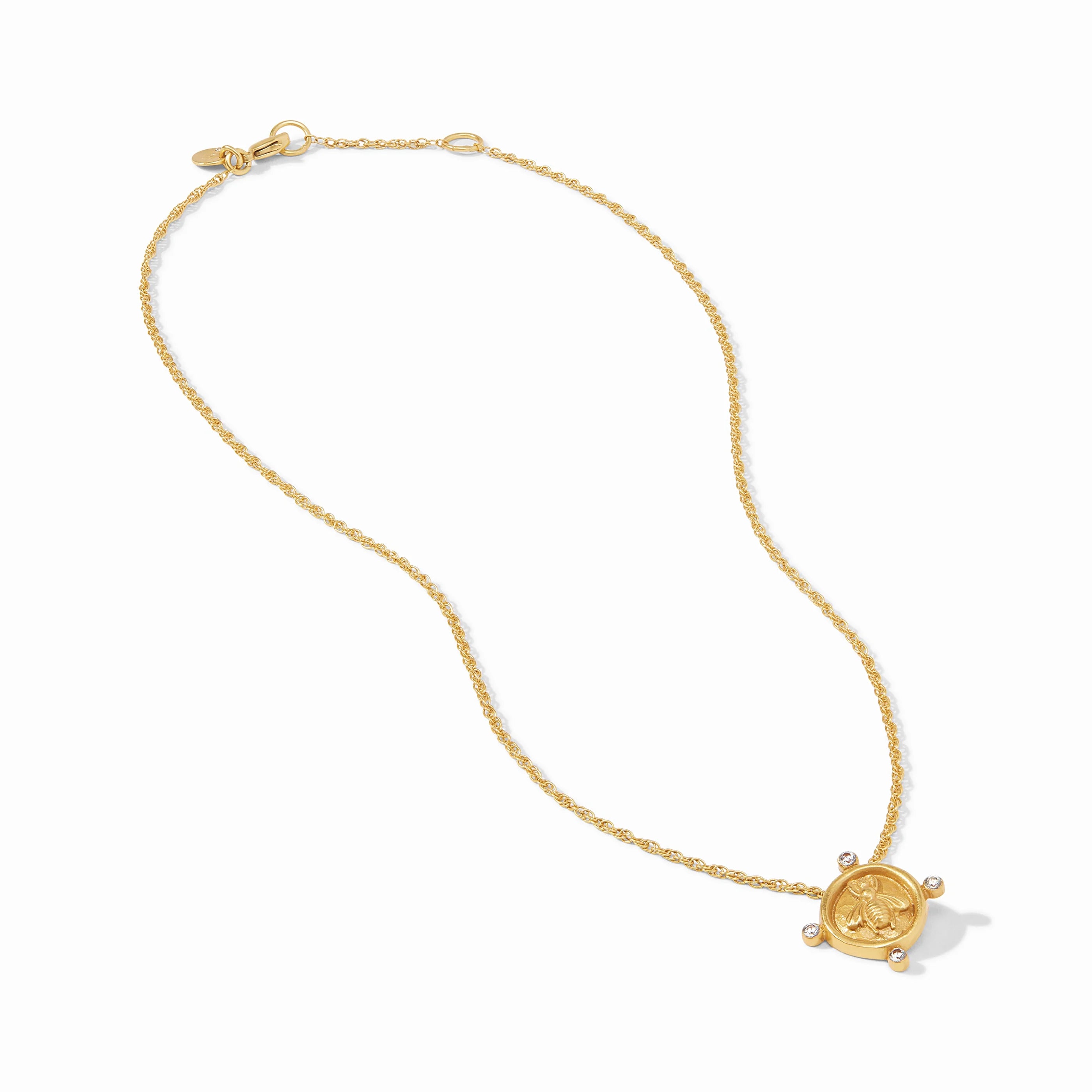 Bee Cameo Solitaire Necklace | Julie Vos