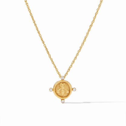 Bee Cameo Solitaire Necklace | Julie Vos