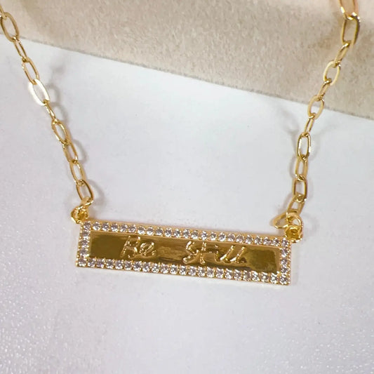 Be Still Necklace | Gold