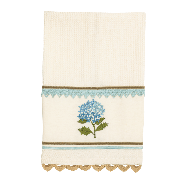 Flower Embroidered Towel