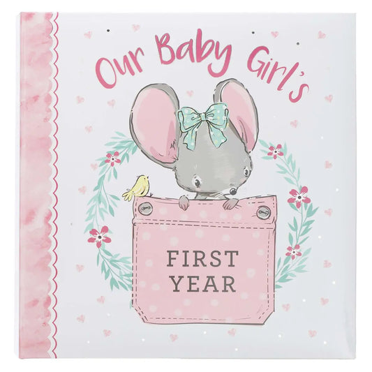 Padded Hardcover Memory Book | Baby Girl