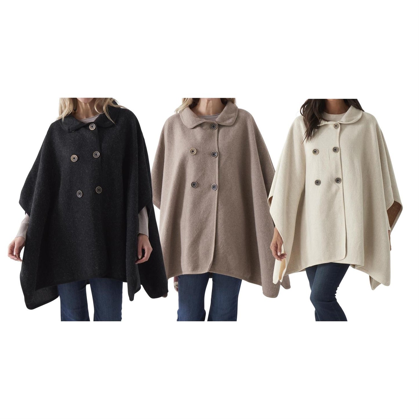 Signature Button Front Cape