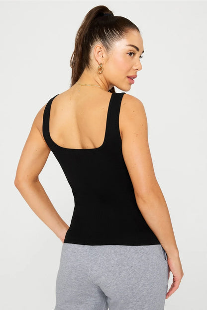 Daily Rib Square Neck Tank | Fabletics