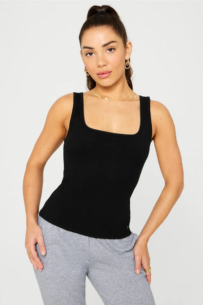 Daily Rib Square Neck Tank | Fabletics