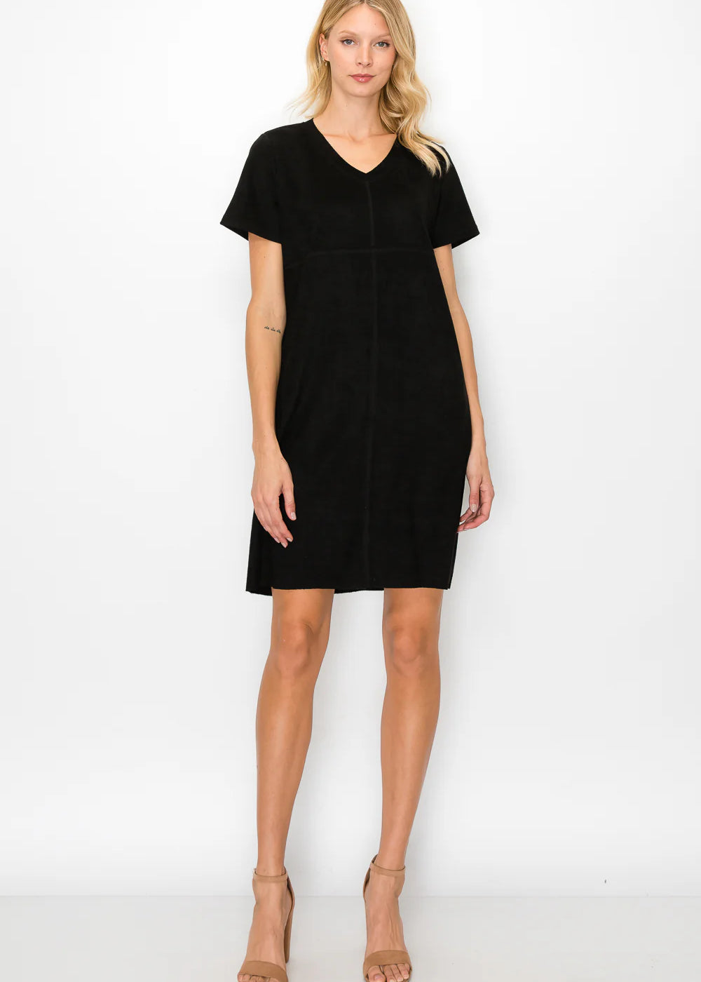 Audrey V-Neck Short Sleeve Dress