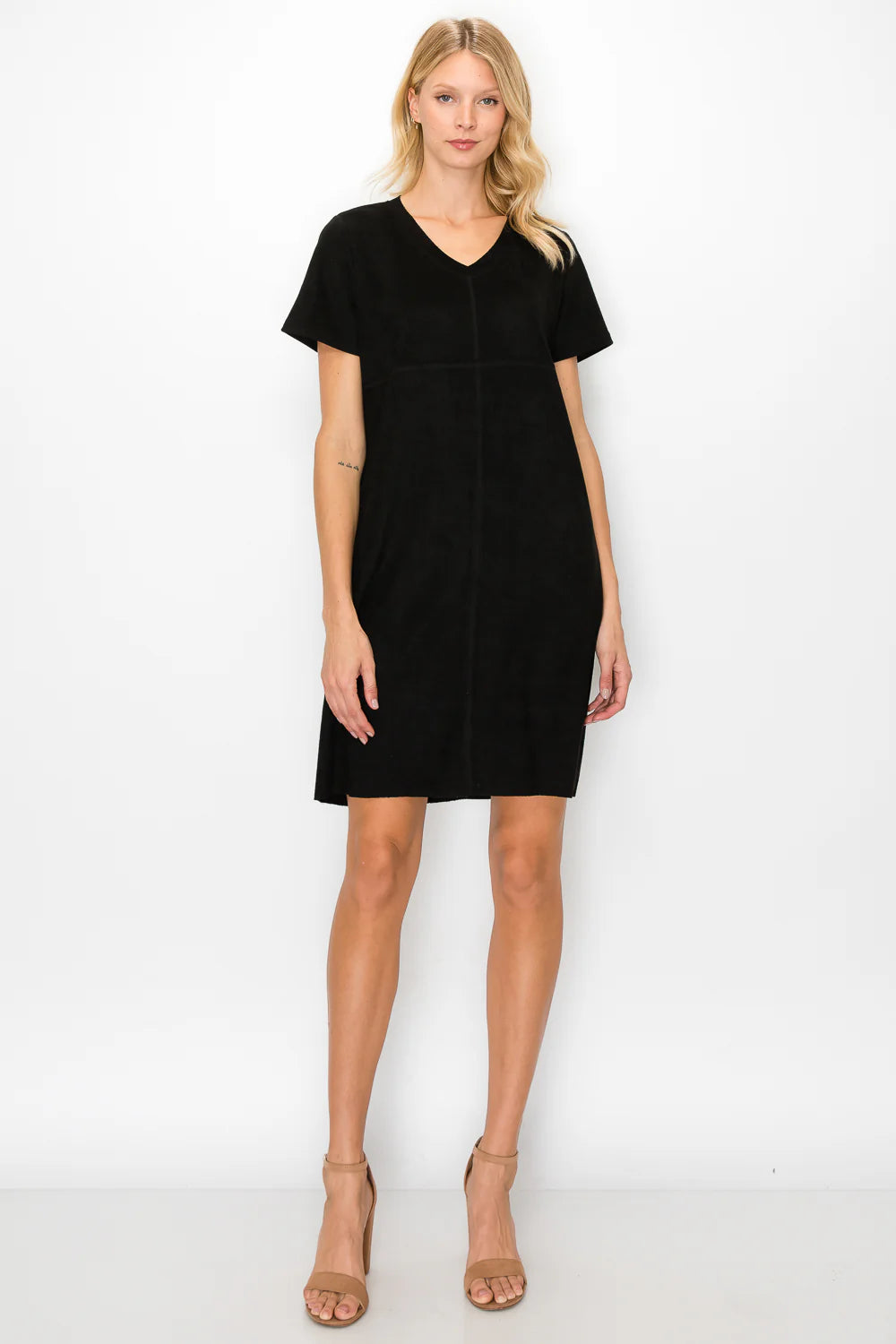 Audrey V-Neck Short Sleeve Dress