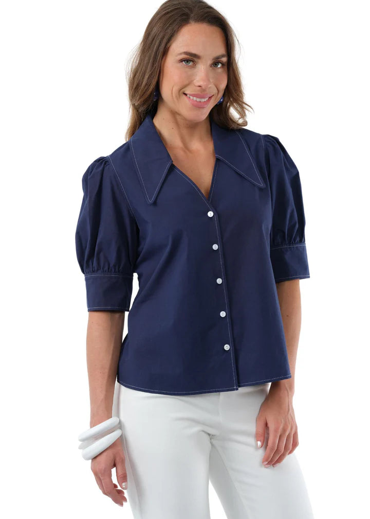 Blanche Pointed Collar Top