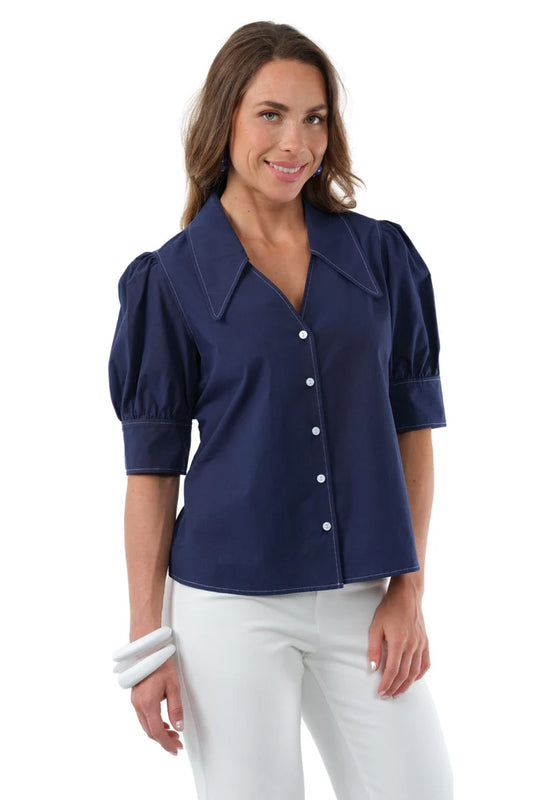 Blanche Pointed Collar Top