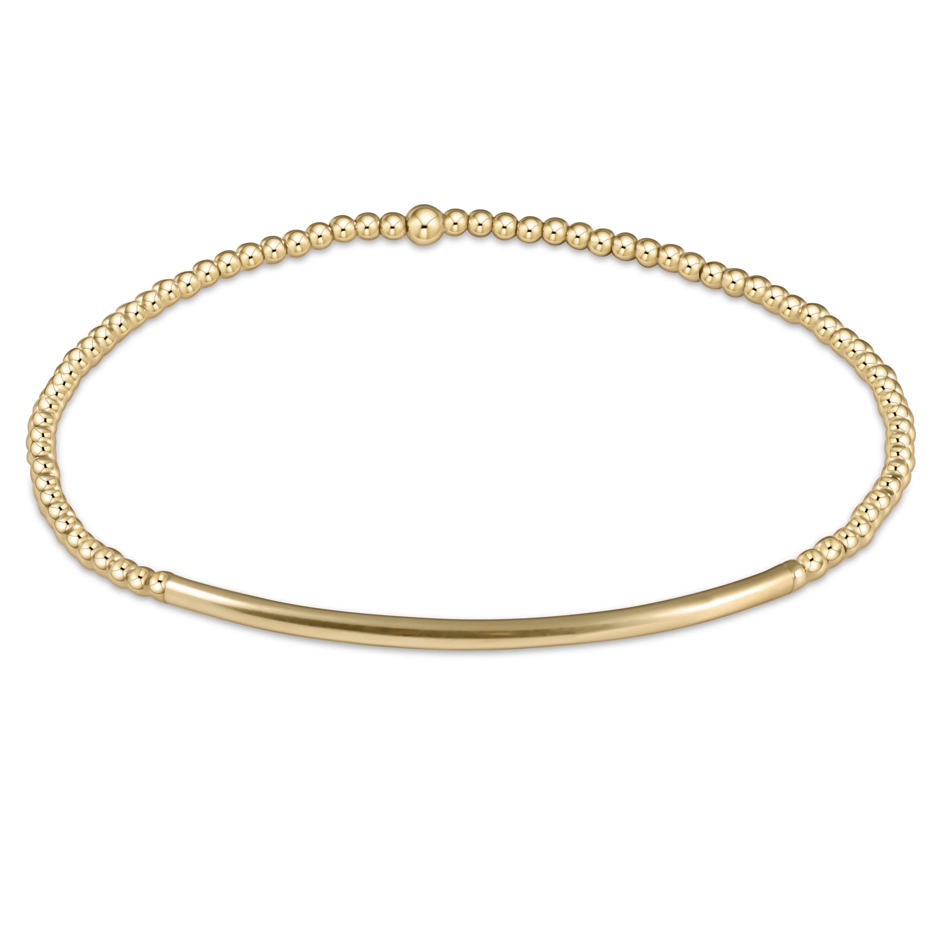 Enewton Classic Gold 2mm Bead Bracelet – Bliss Bar Gold