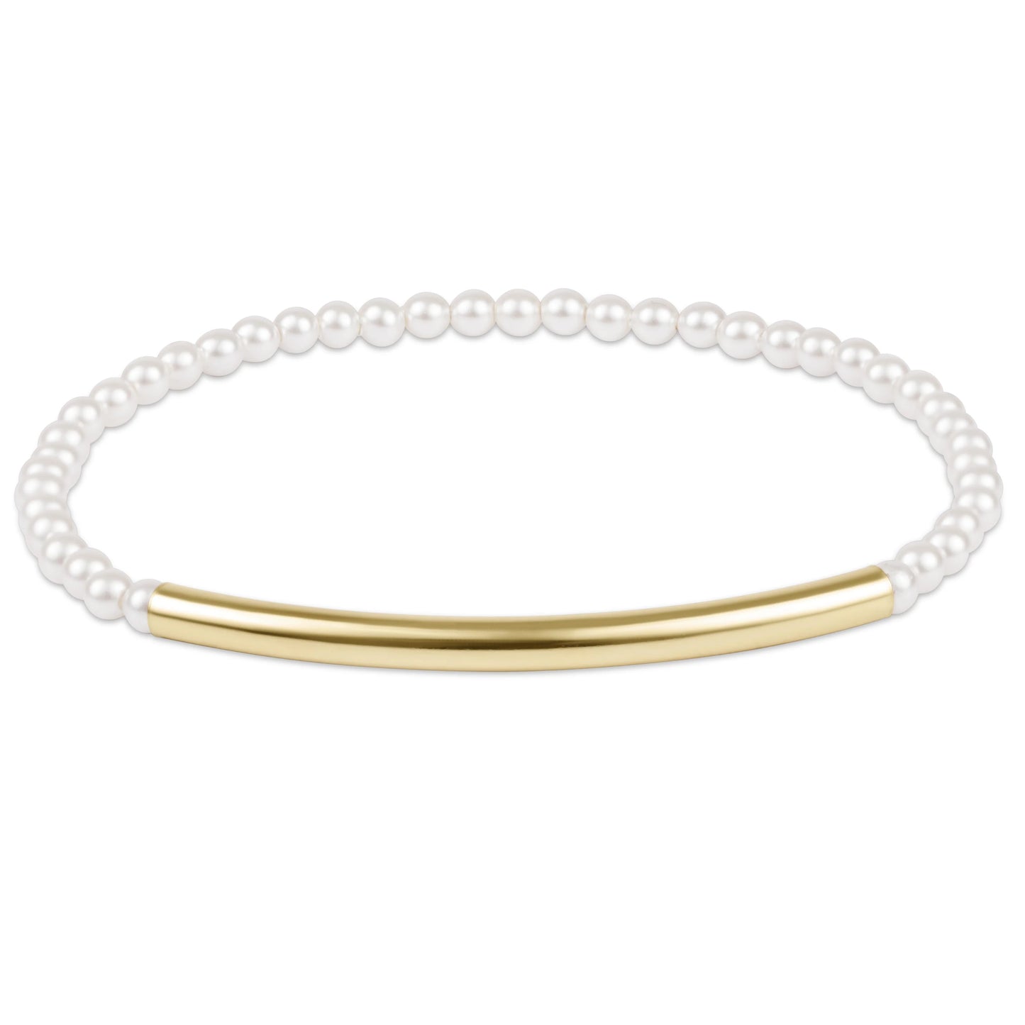 Bliss Bar Smooth Pearl 3mm Bracelet | enewton