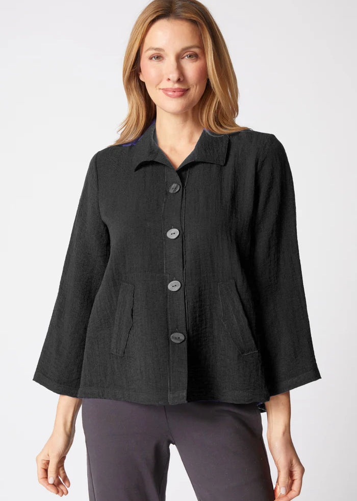 Express Solid Pleat Back Jacket