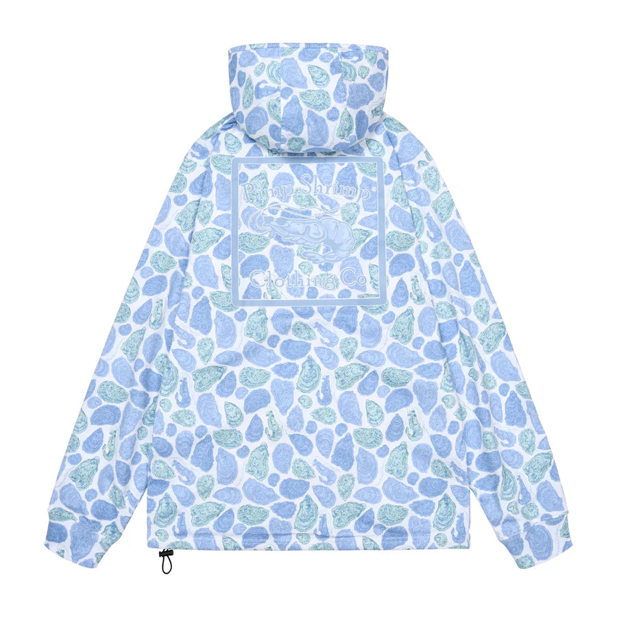 Blue Oyster Camo T-Shirt Hoodie