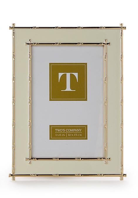 Gold Bamboo Edge Metal Photo Frame