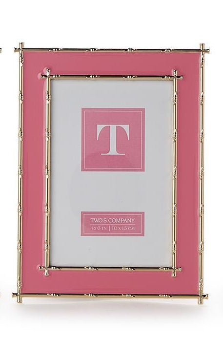 Gold Bamboo Edge Metal Photo Frame