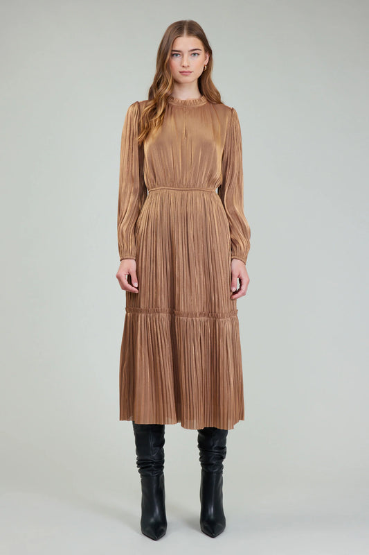 Bristol Pleated Midi Dress