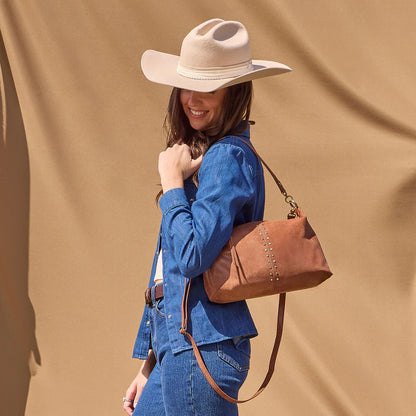 Avon Shoulder Bag | Buffed Leather | HOBO