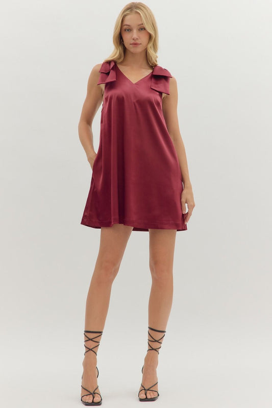 Bow'd Up Mini Dress