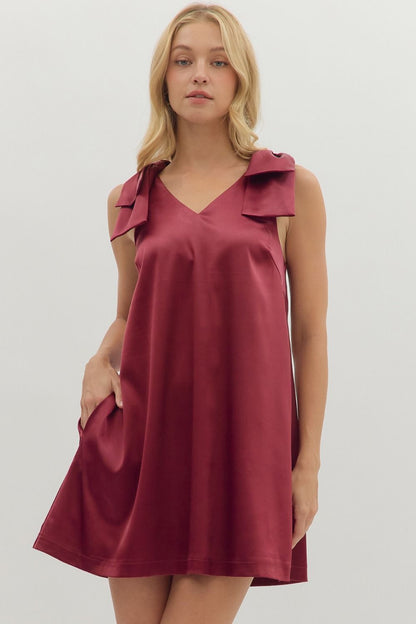 Bow'd Up Mini Dress