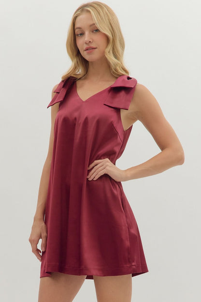 Bow'd Up Mini Dress