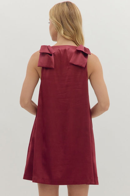 Bow'd Up Mini Dress