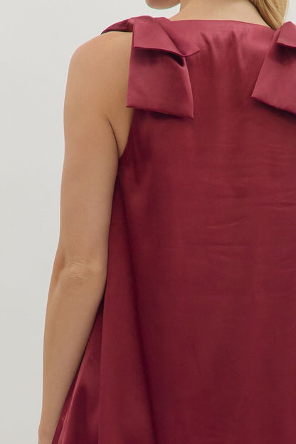 Bow'd Up Mini Dress