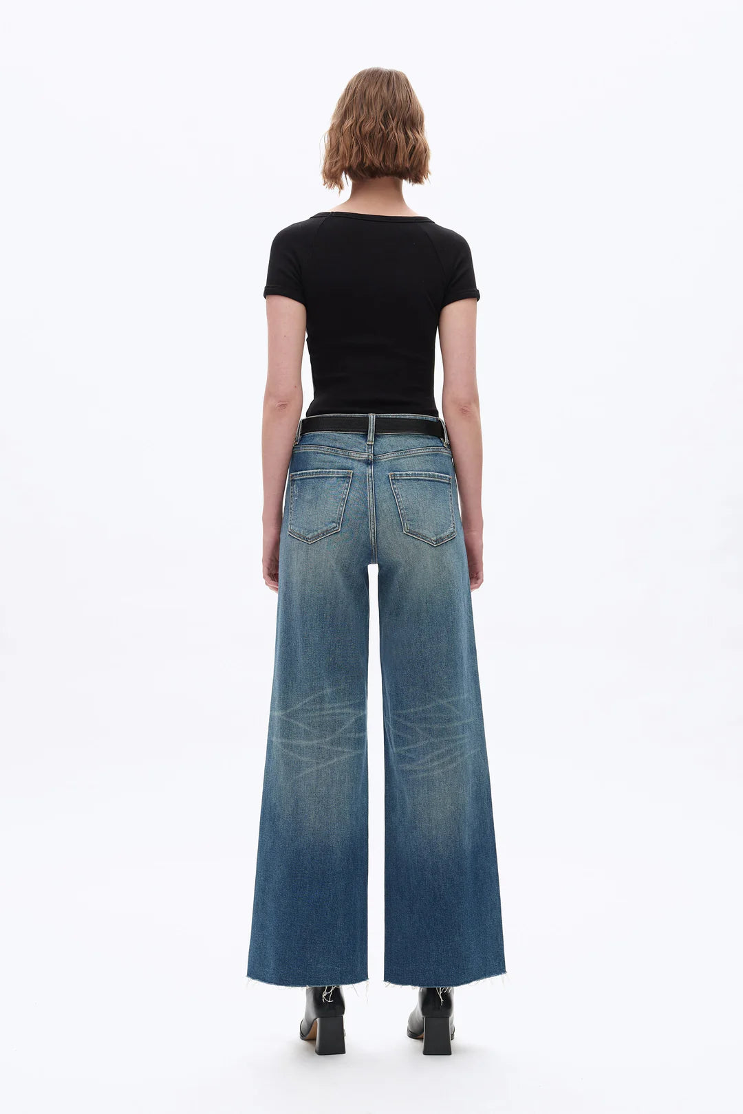 Beth High Rise Wide Leg Denim Jeans