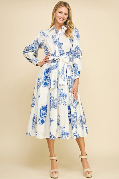 Toile de Jouy Dress