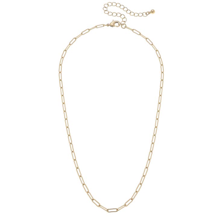 Celia Paperclip Chain Charm Necklace