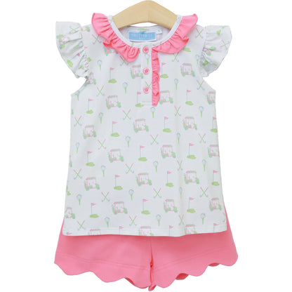 Caddy Club Scalloped Short Set | Trotter Street