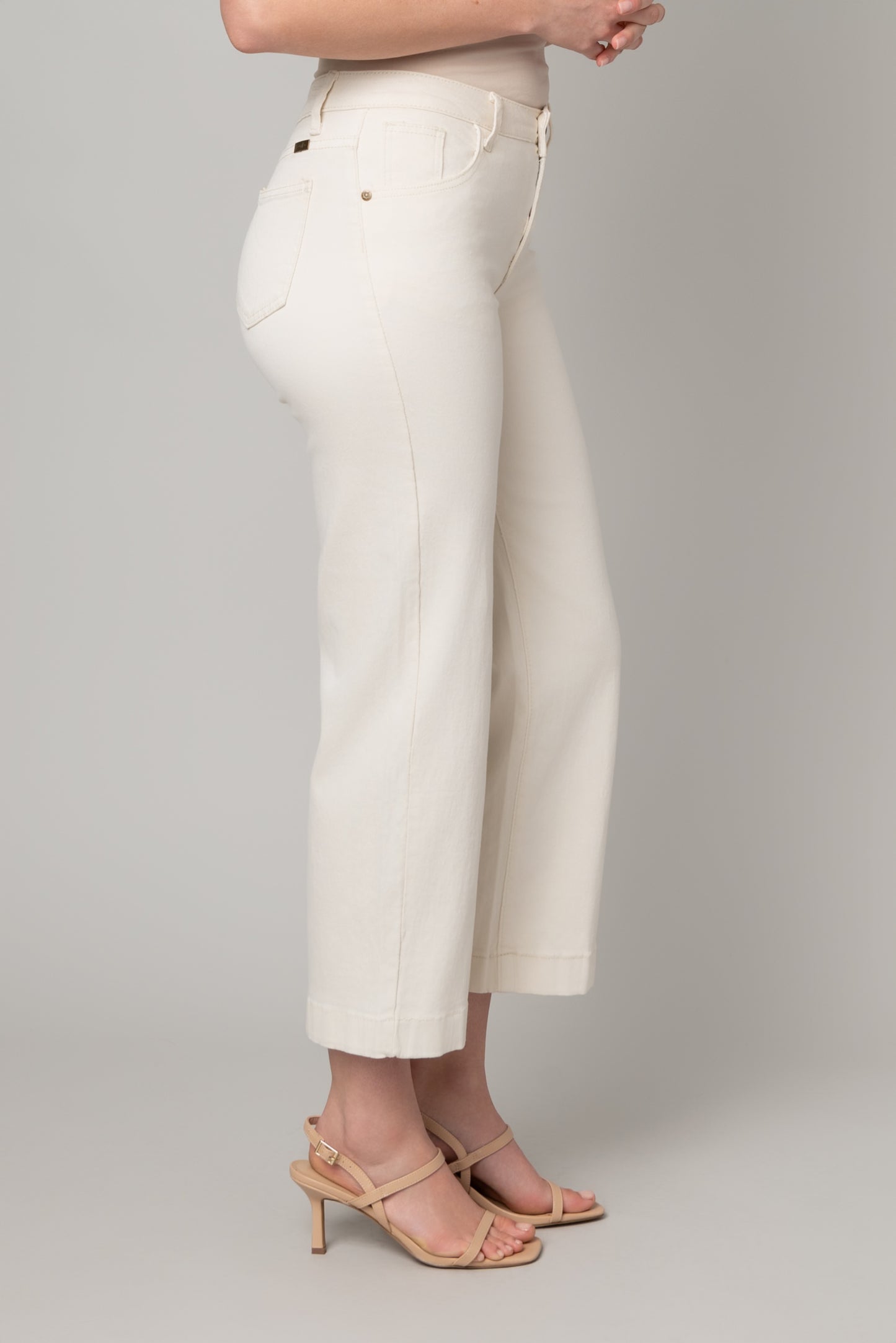 Stretch Twill Wide Leg Jean