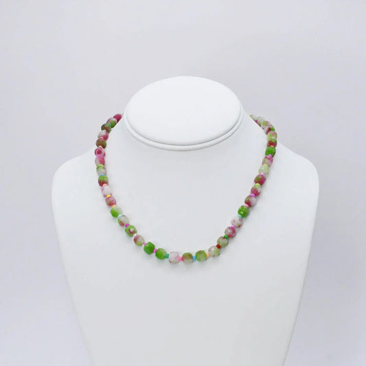 Camo Girly Gemstone Necklace
