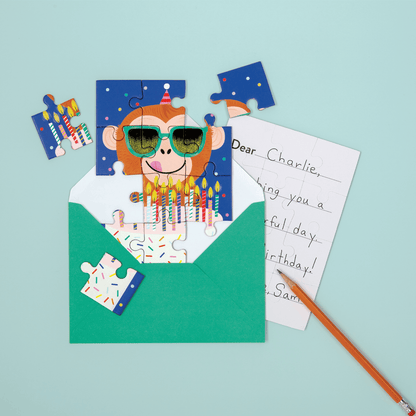 Cat Party Greeting Card Puzzle
