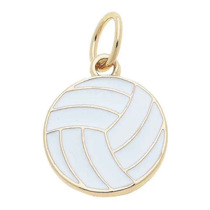 Volleyball Enamel Charm