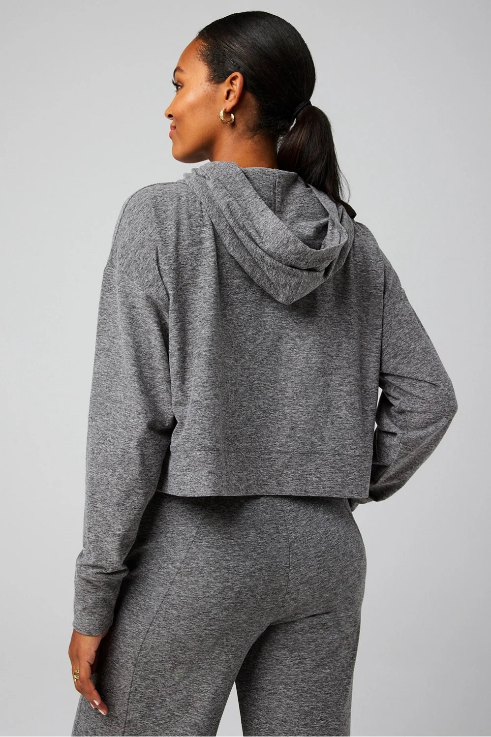 Cloud Jersey Stretch Cropped Hoodie | Fabletics