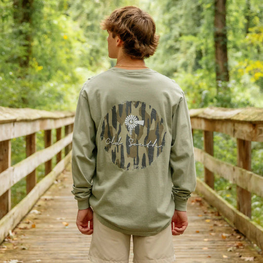 Camo Long Sleeve Shirt | Old South