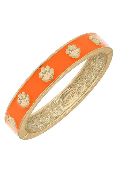 Clemson Tigers Enamel Logo Hinge Bangle