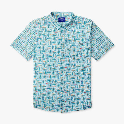 Boatbar Printed SS Button Down Shirt