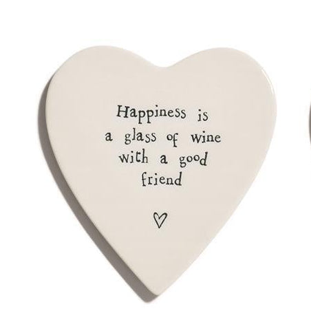 Heart Shaped Porcelain Coasters | 6 Styles