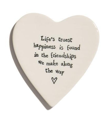 Heart Shaped Porcelain Coasters | 6 Styles