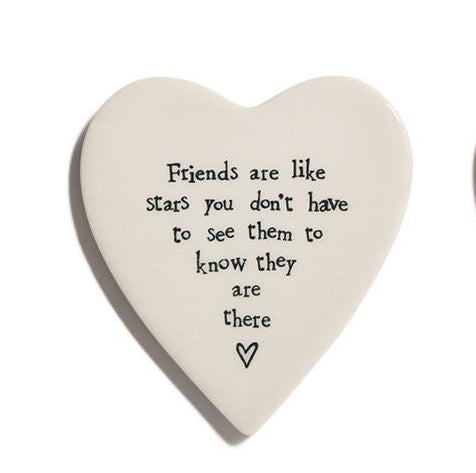 Heart Shaped Porcelain Coasters | 6 Styles