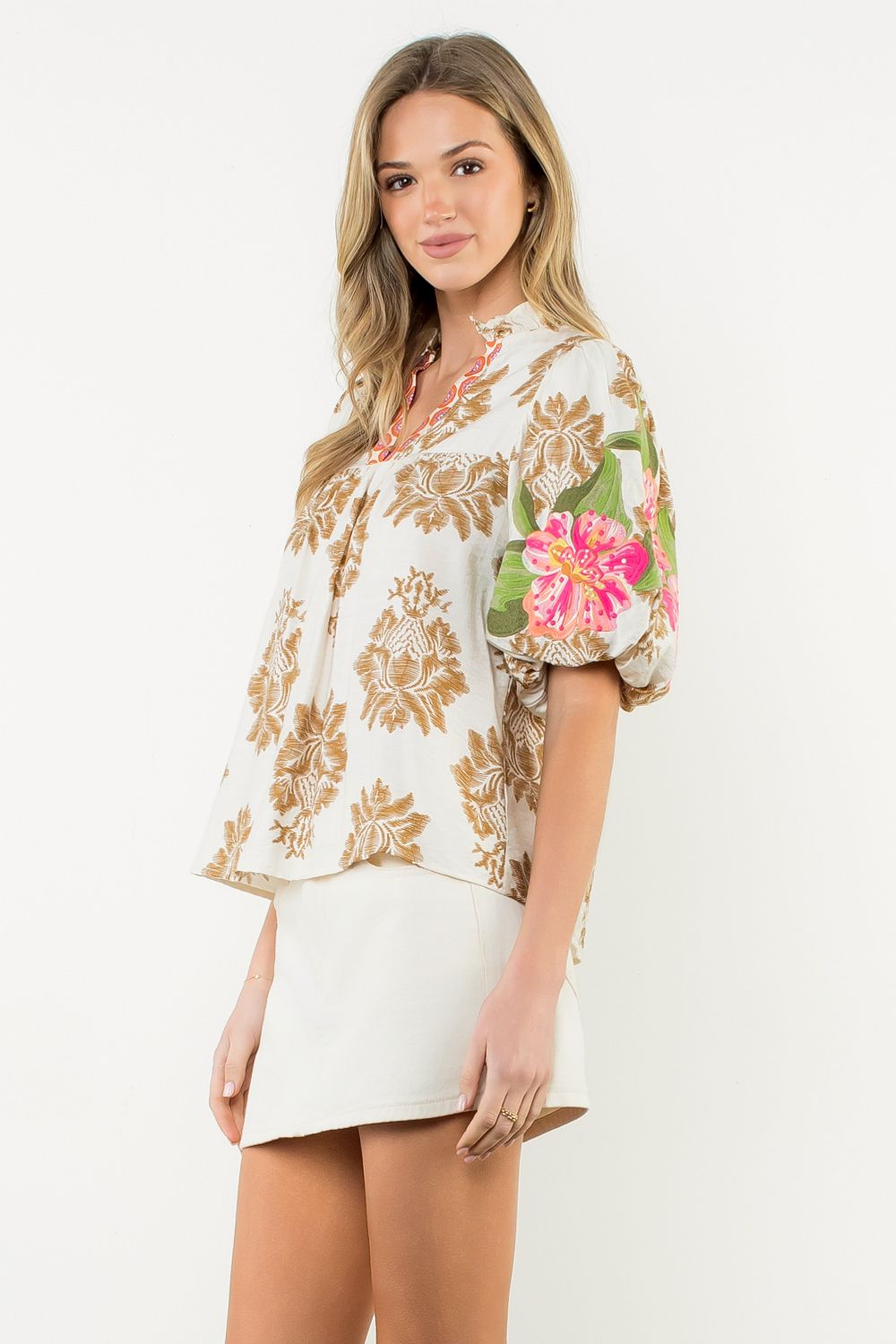 Wildflower Muse Puff Sleeve Top | THML