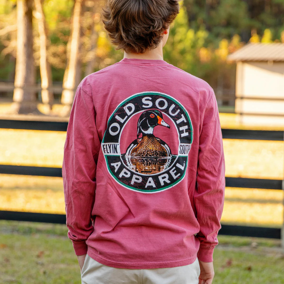 Circled Woodie Long Sleeve Shirt | Old South