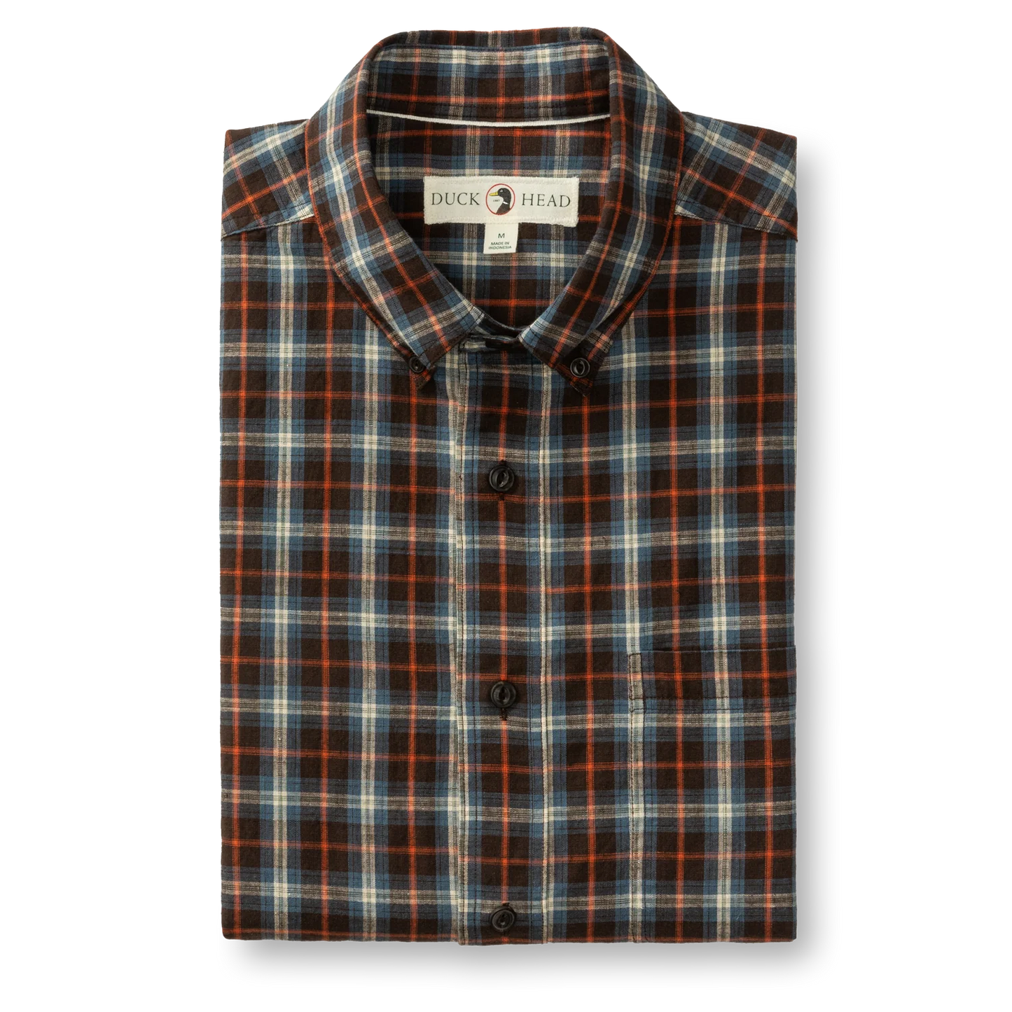 Cotton Slub Sport Shirt | Dunn Plaid | Duck Head