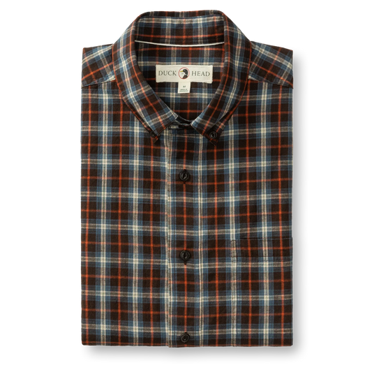 Cotton Slub Sport Shirt | Dunn Plaid | Duck Head