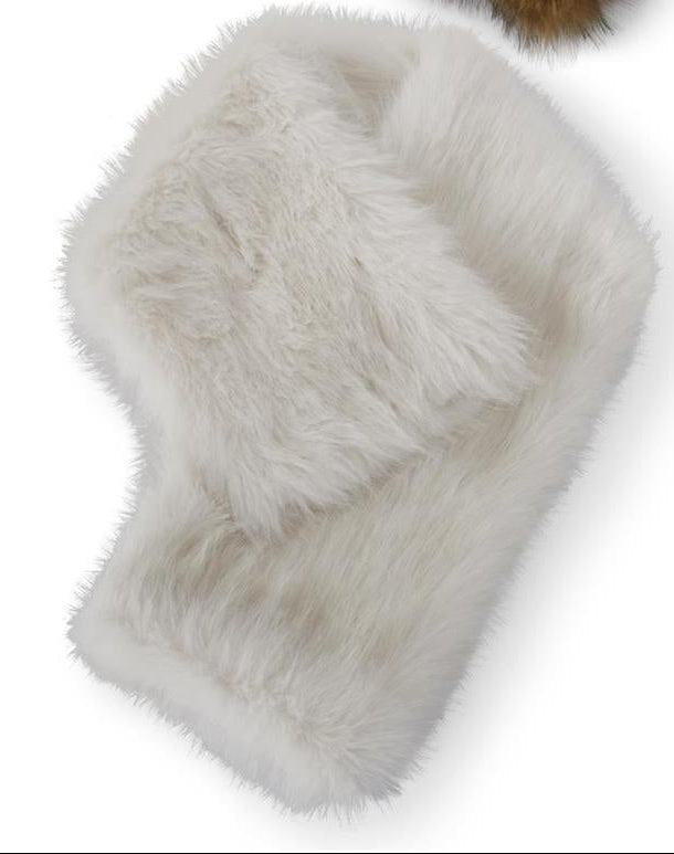 Long Fur Cut Through Scarf