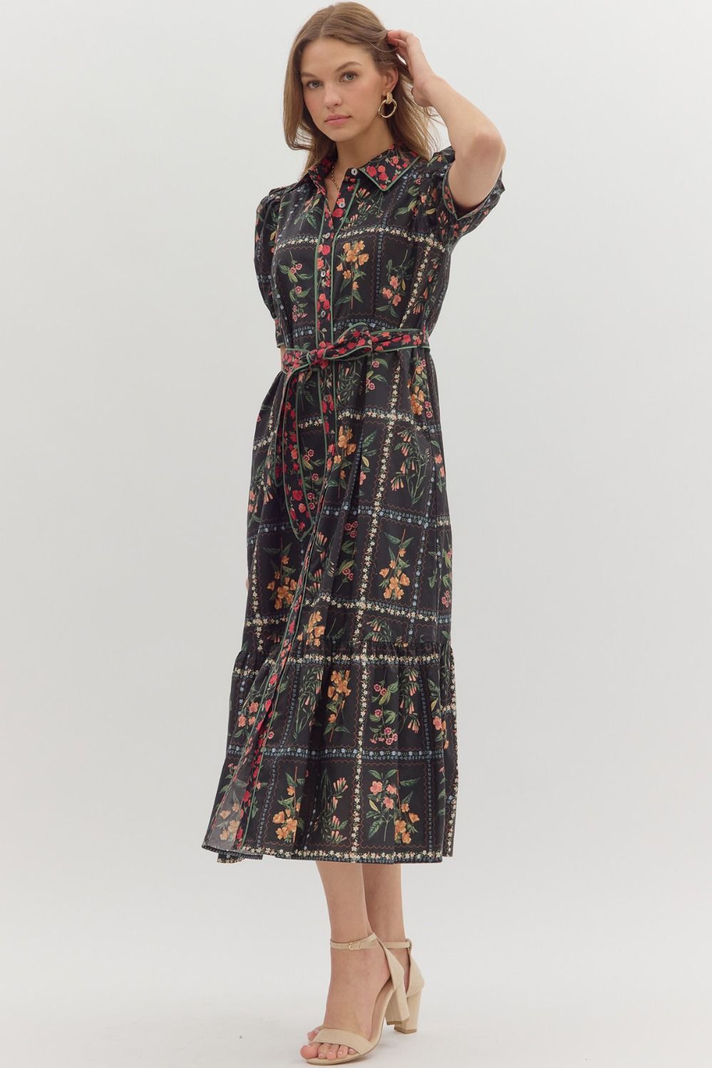 Floral Flirt Midi Dress