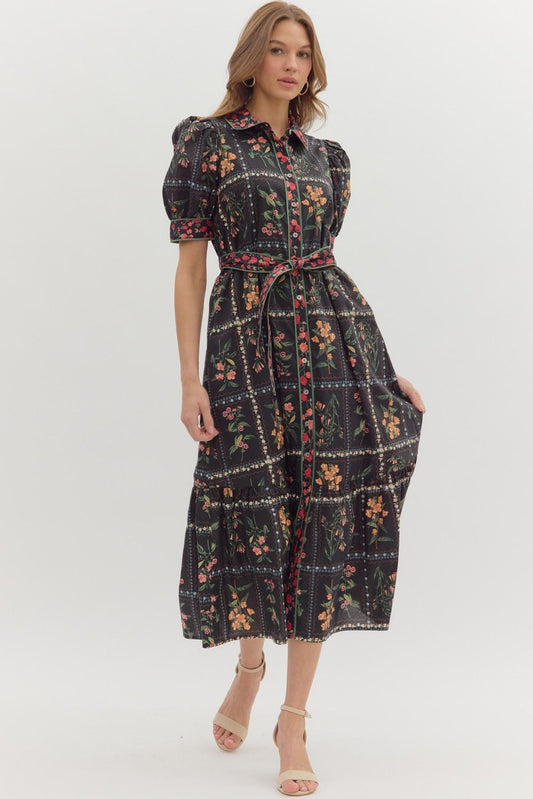 Floral Flirt Midi Dress