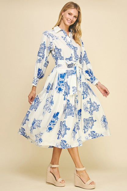 Toile de Jouy Dress