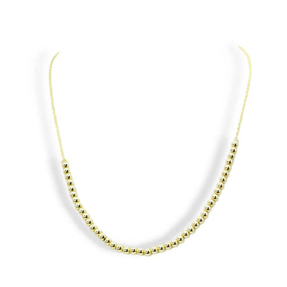 Dainty Beaded Necklace | Gold